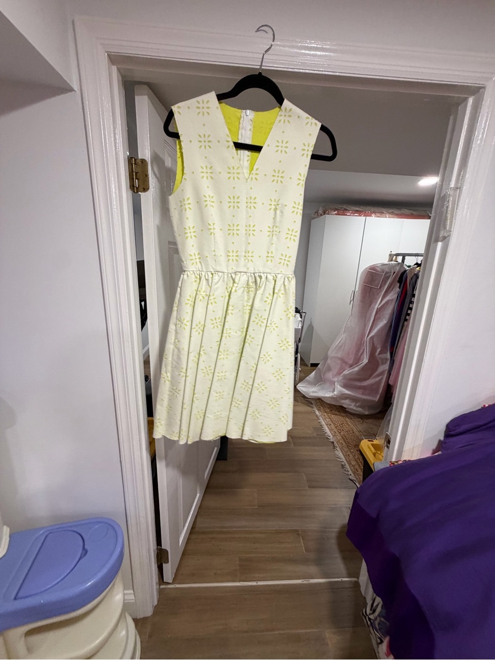 MSGM Neon Yellow Mini Dress